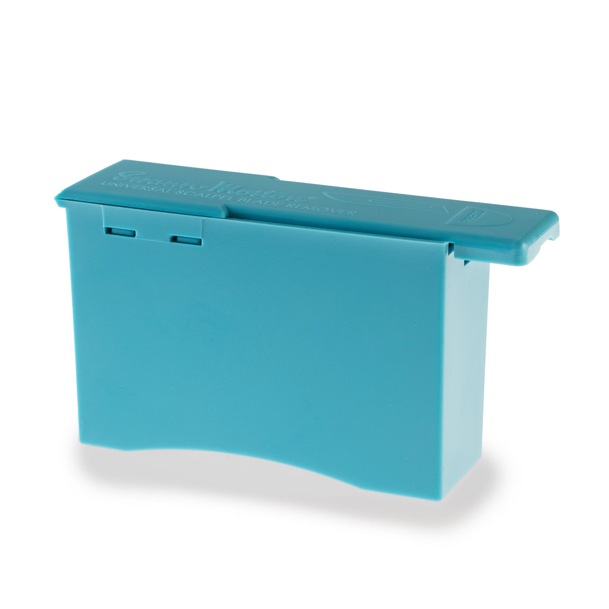 Swann-Morton blue blade remover box for dermaplaning blade disposal