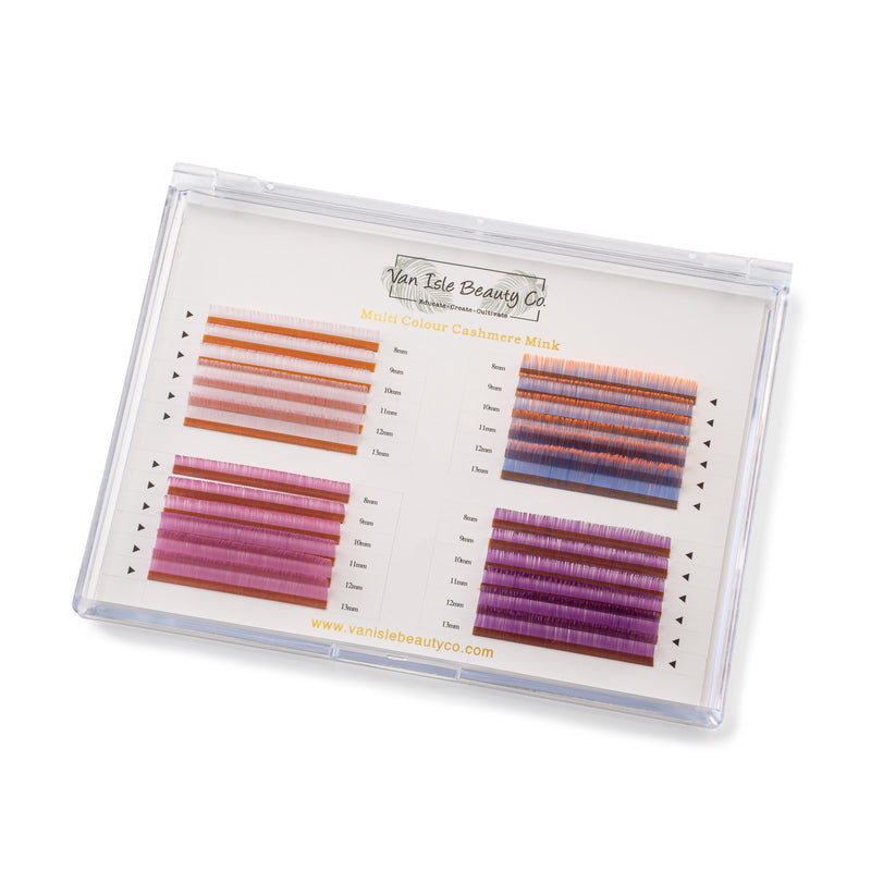 Palette de cils violets multicolores | .07mm | XL | 8-13mm