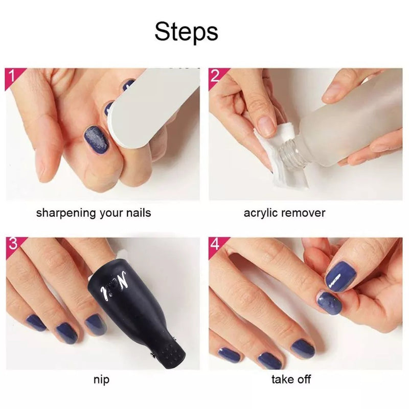 Soak Off Nail Clips | 10 Piece