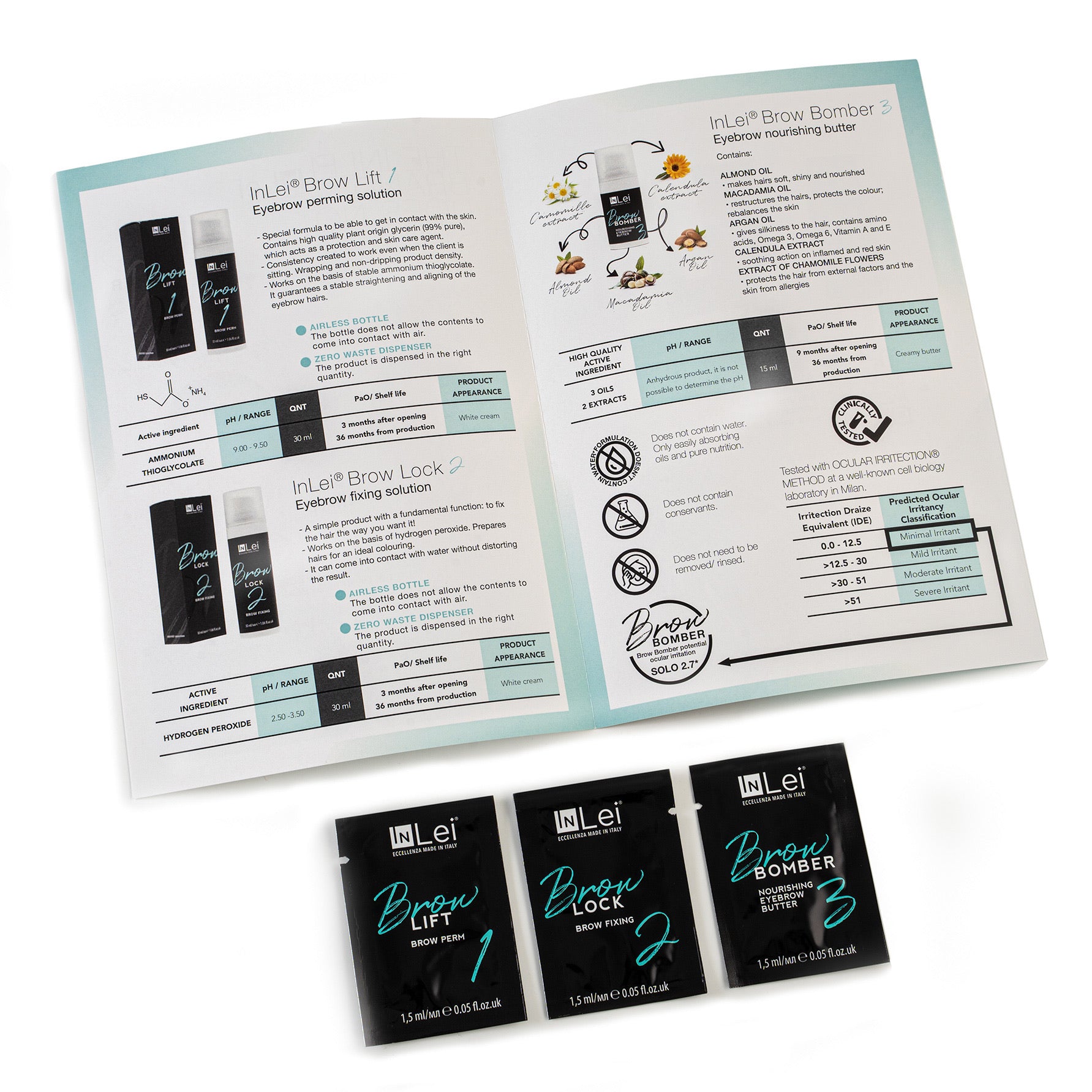 Sample Brow Bomber Pack by InLei® – Professional Brow Lamination