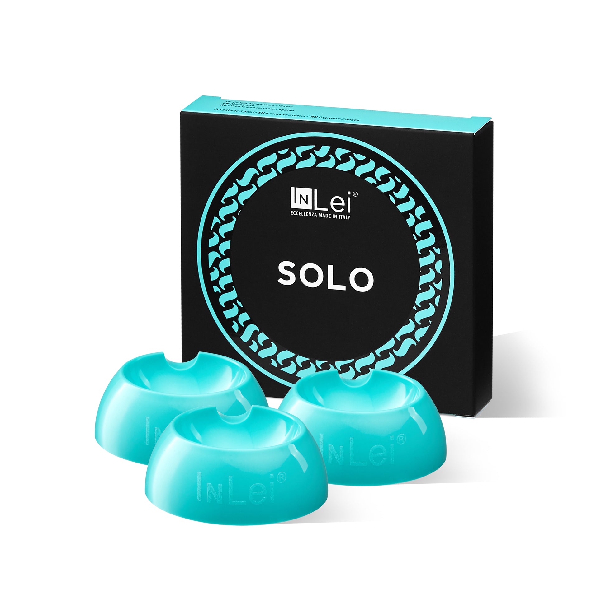 InLei SOLO 3-piece tint and solution bowls with ergonomic brush rest