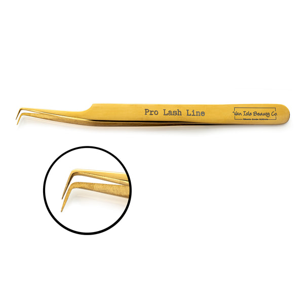 Fiji Flat L-Shaped Volume Lash Tweezer - 5mm Tip