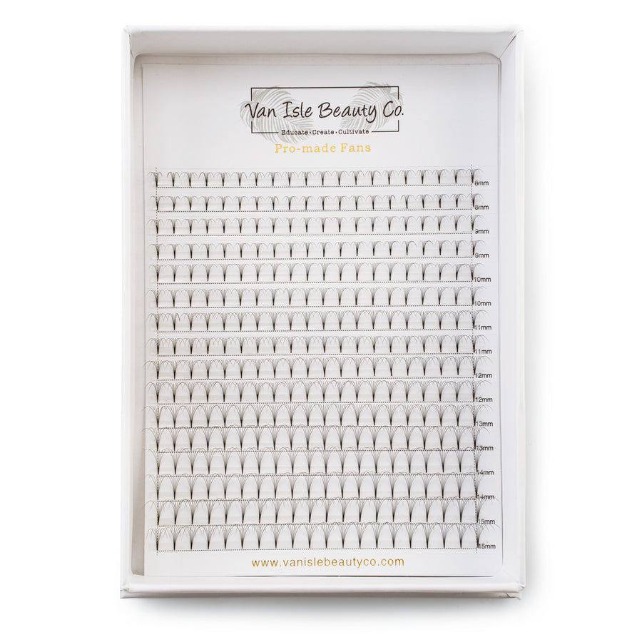 6D Pre-Made Volume Lash Fans XL Tray – C & D Curl