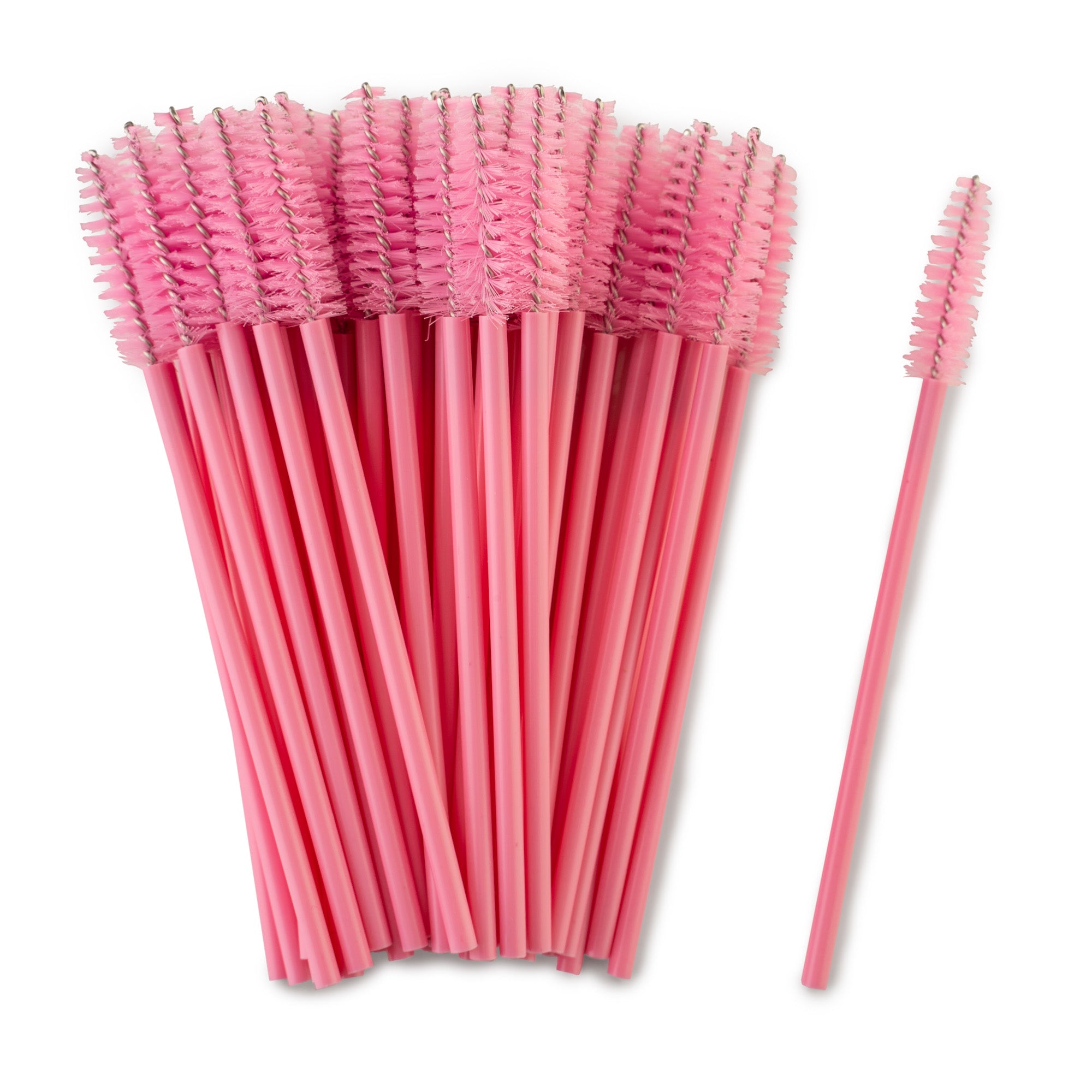 Pink Mascara wands for make up application or for lashes and brows