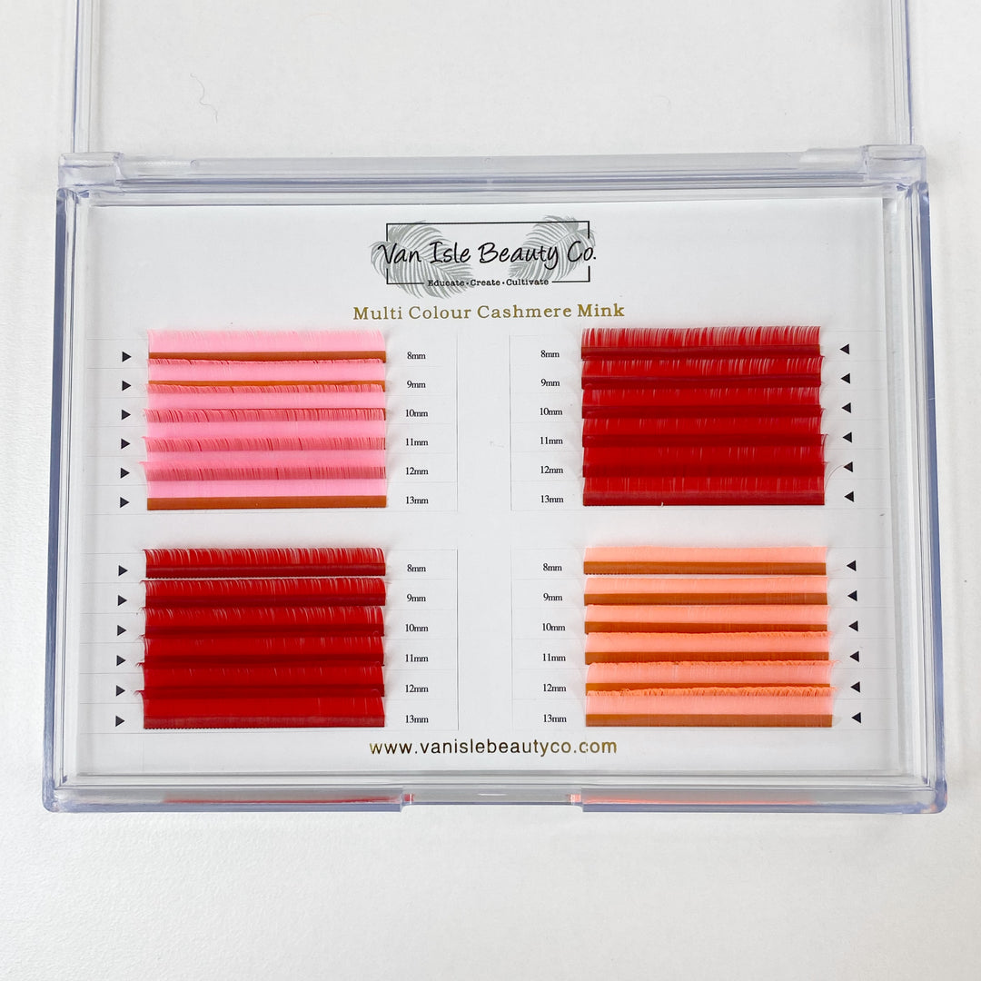 Multi Colour Red Lash Pallet | .07mm | XL | 8-13mm