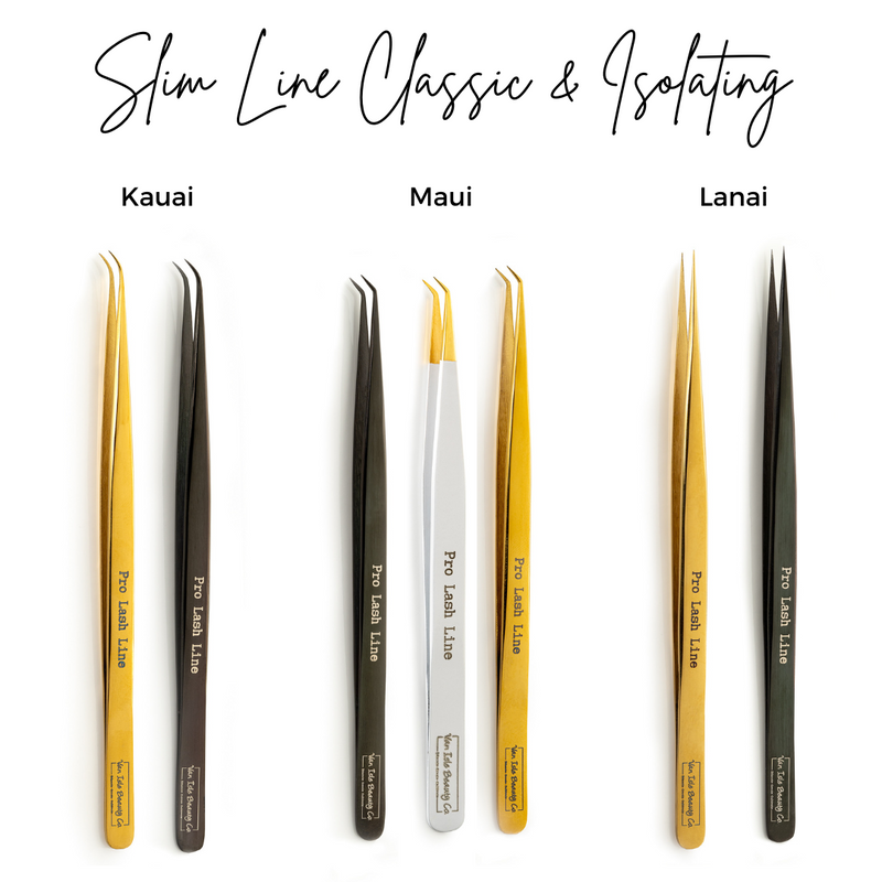 Lanai Slim Straight Lash Tweezer